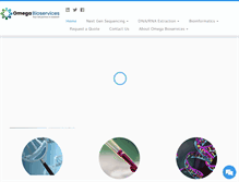 Tablet Screenshot of omegabioservices.com